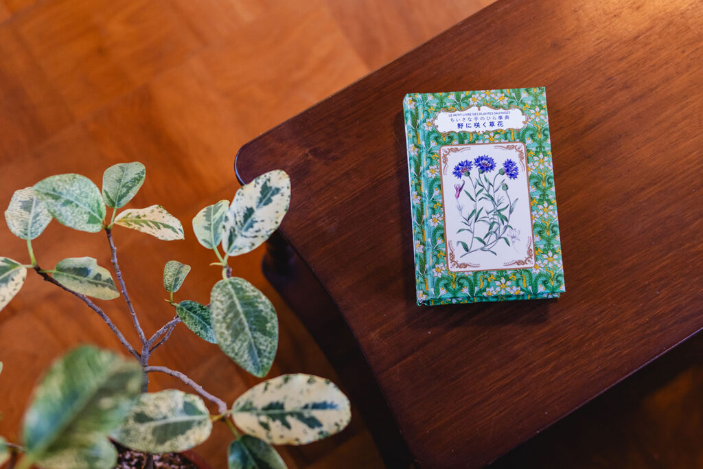 写真:机の上に置いた本